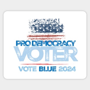 Pro-Democracy Voter, Vote Blue 2024 Sticker